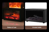 Mini Aroma Diffuser Fireplace Essential Oil Diffuser Colorful Flame Air Humidifier Home Ultrasonic Cool Mist Maker with Light